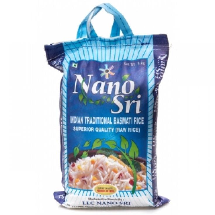 Рис Басмати необработанный Nano Sri, 1 кг