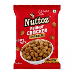 Закуска индийская из арахиса со специями Peanut Cracker Masala NUTTOZ, 140 г