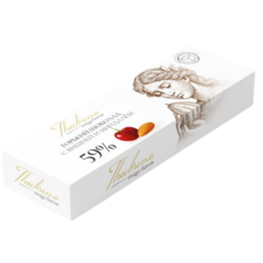 Горький шоколад 59% с финиковой пудрой и вишней и миндалем THEOBROMA Пища Богов, 30 г