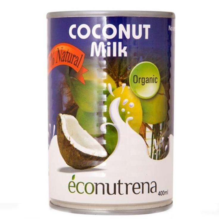 Органическое кокосовое молоко Econutrena 50% (жирность 17%), 400 мл