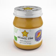 Детское пюре органическое "Персик-Банан-Три злака" с 6 месяцев Organic Star 100 г