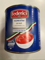 Томаты очищенные в собственном соку FEDERICI, 2.5 кг
