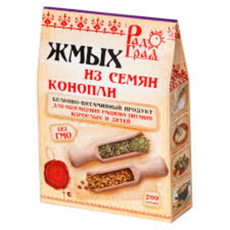 Конопля жмых из семян "Радоград" 200 г