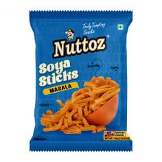 Закуска индийская палочки из сои со специями Soya Sticks Masala NUTTOZ, 150 г