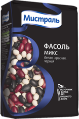 Фасоль белая красная черная микс МИСТРАЛЬ, 450 г