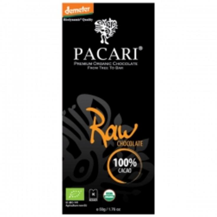 Живой сыроедный темный шоколад Pacari 70% какао-бобов, 50 г