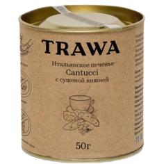 Печенье Кантуччи с сушеной темной вишней TRAWA 50 г