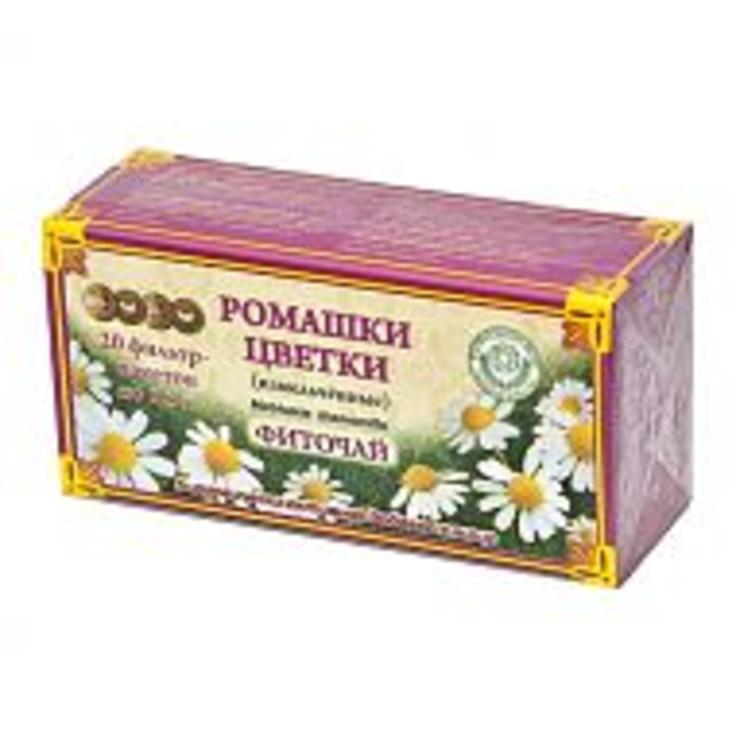 Фиточай "Ромашки цветки" в пакетиках "Бородинское", 30 г