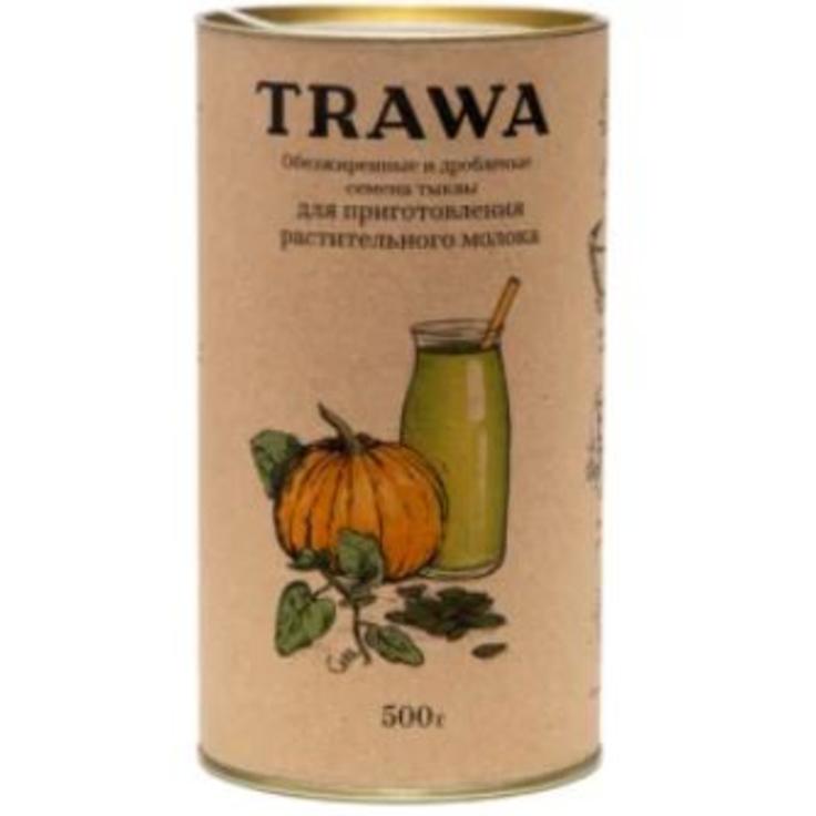 Растительное молоко сухое - мука тыквенная (обезжиренные дробленые семена тыквы) TRAWA 500 г
