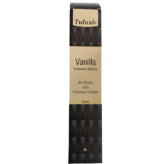 Благовония Tulasi-Sarathi Vanilla, 40 палочек с подставкой