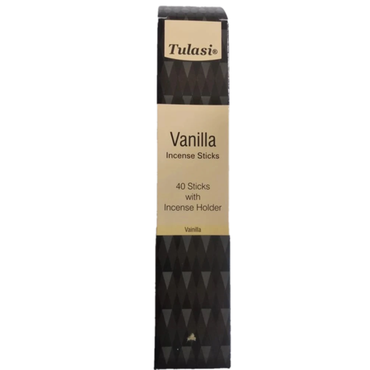 Благовония Tulasi-Sarathi Vanilla, 40 палочек с подставкой