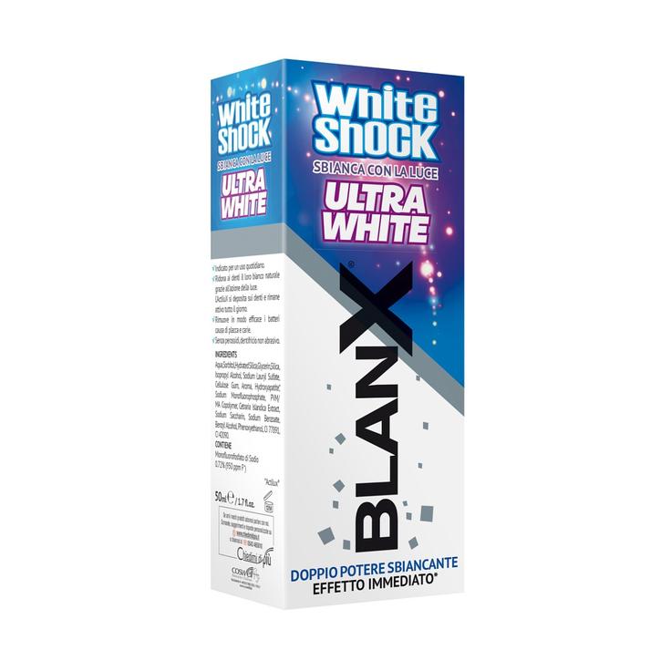 BlanX White Shock Ultra White отбеливающая зубная паста - отбеливание светом от BlanX LED, 50 мл