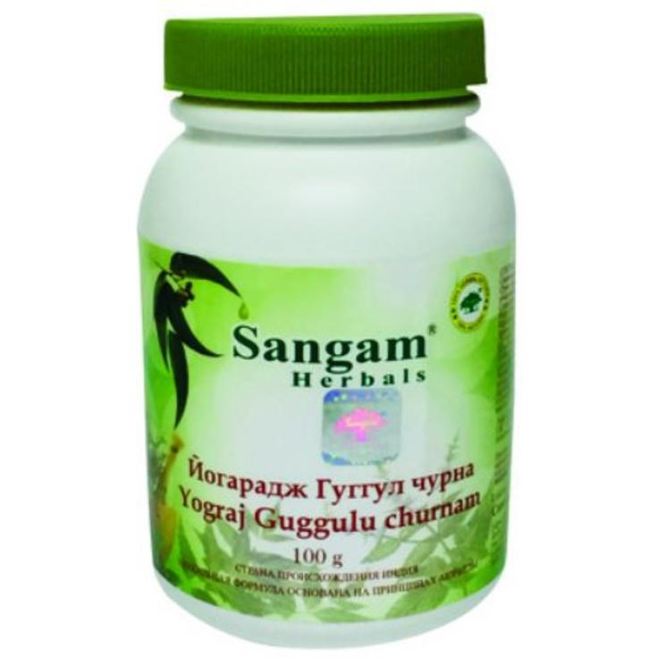 Йогарадж Гуггул чурна порошок Sangam Herbals 100 г