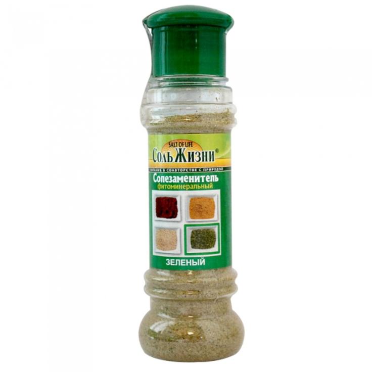 Фитоминеральный солезаменитель "Соль жизни" зеленая, 120 г