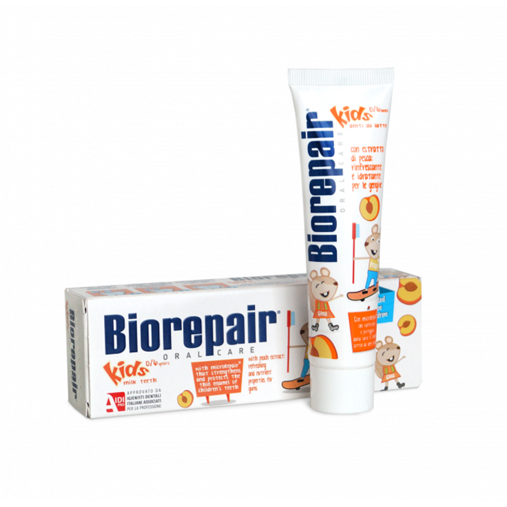 Biorepair Kids 0-6 лет персик детская зубная паста, 50 мл