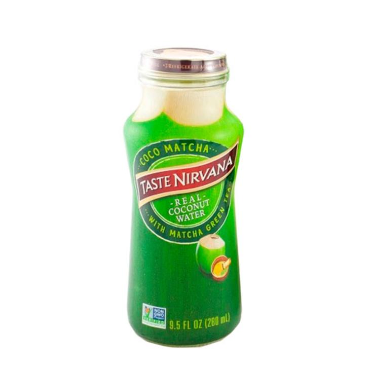 Taste Nirvana натуральная кокосовая вода с чаем матча, 280 мл