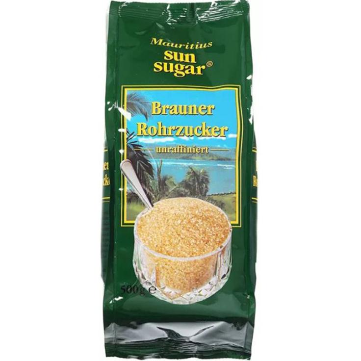 Сахар тростниковый коричневый нерафинированный SUN SUGAR 500 г