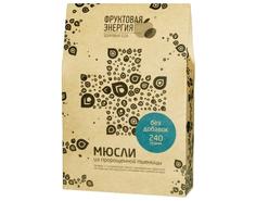 Мюсли "Фруктовая Энергия" из пророщенного зерна с фруктозой, 240 г