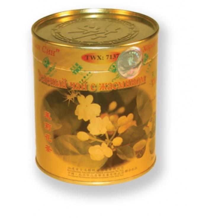 Чай зеленый с жасмином в банке "Чю Хуа" 100 г