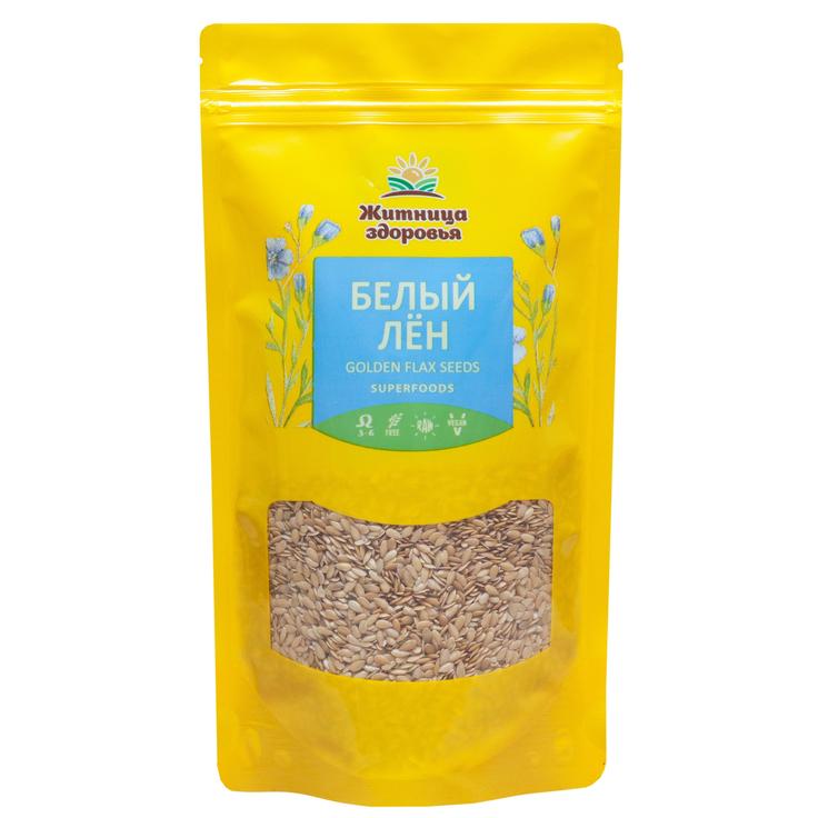 Лен белый семена для проращивания "Житница здоровья", 230 г
