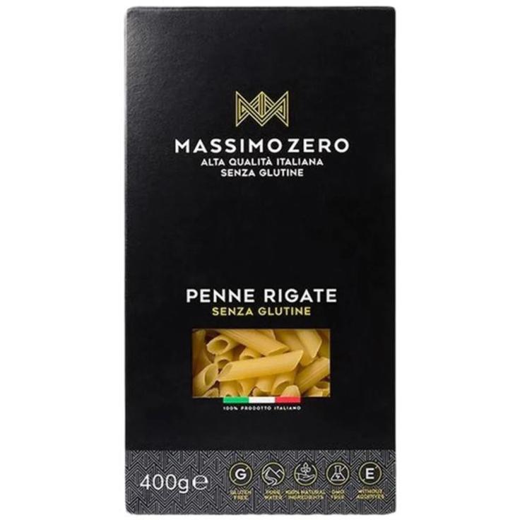 Пенне из кукурузы и риса безглютеновые MASSIMO ZERO 400 г