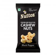 Кешью c черным перцем обжареный в специях - Cashew Black Pepper NUTTOZ, 80 г