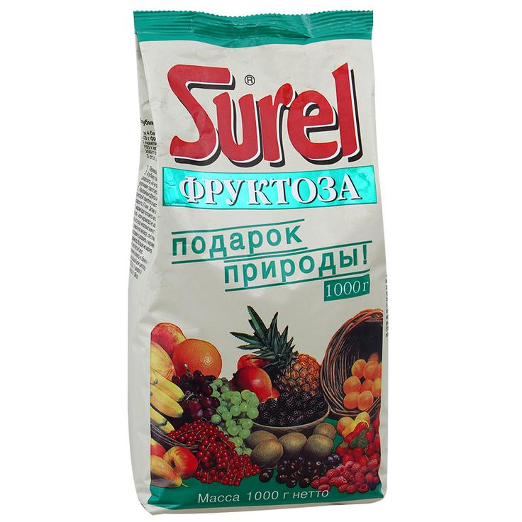 Натуральный фруктовый сахар "Фруктоза" Surel, 1 кг