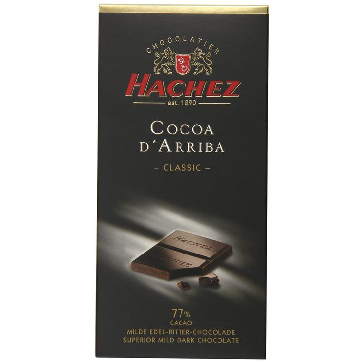 Шоколад горький классический "Какао Арриба" 77% Hachez, 100 г