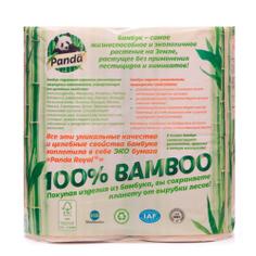 Туалетная бумага антибактериальная из бамбука ЭКО "Панда Роял", 8 рулонов