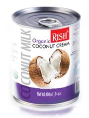Органические кокосовые сливки Rish (жирность 20%-22%), 400 мл
