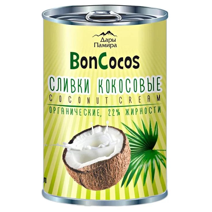 Органические кокосовые сливки BONCOCOS (жирность 22%), 400 мл
