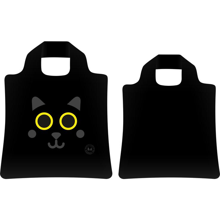 Экосумка складная EcoBags Черный кот