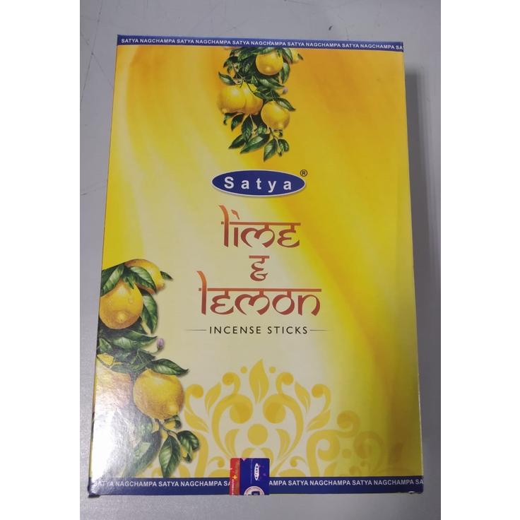 Благовония Satya Lime and Lemon, 18 г