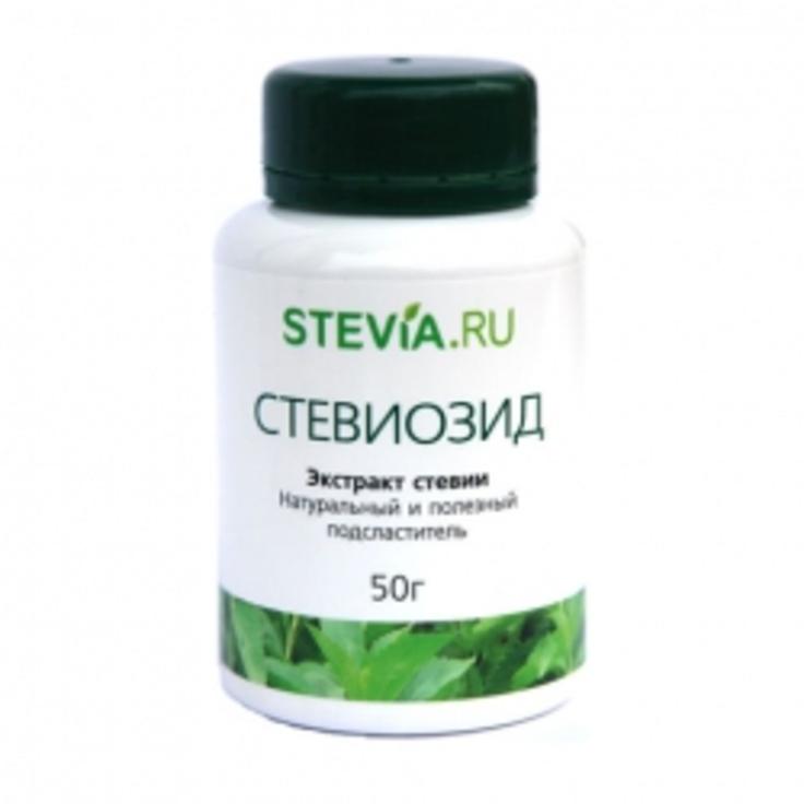 Стевиозид ЭКОТОПИЯ - экстракт стевии с коэффициентом сладости 250, 50 г