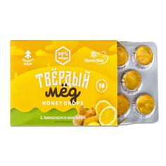 Карамель медовая - лимон и имбирь "Твердый мед" 30 г