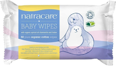Влажные очищающие салфетки Natracare "Organic Cotton" для новорожденных, 50 штук