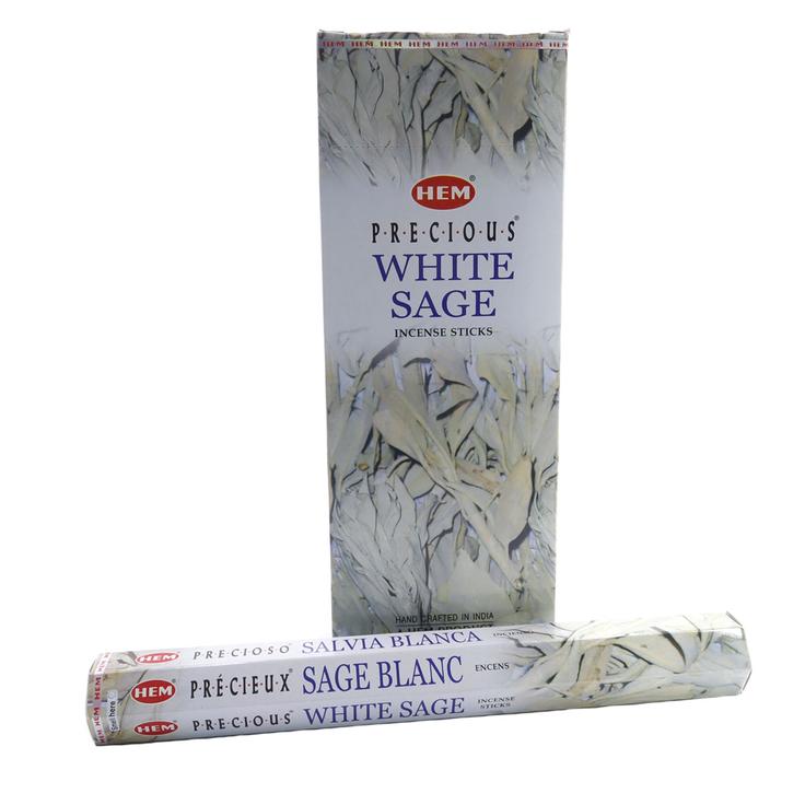 Благовония HEM Precious White Sage - Драгоценный белый шалфей, 20 палочек