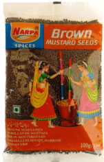 Горчица коричневая семена (BROWN MUSTARD SEEDS) NARPA, 100 г
