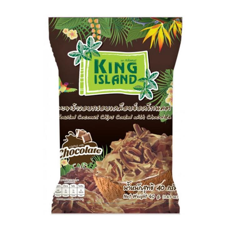 Чипсы кокосовые с шоколадом KING ISLAND, 40 г