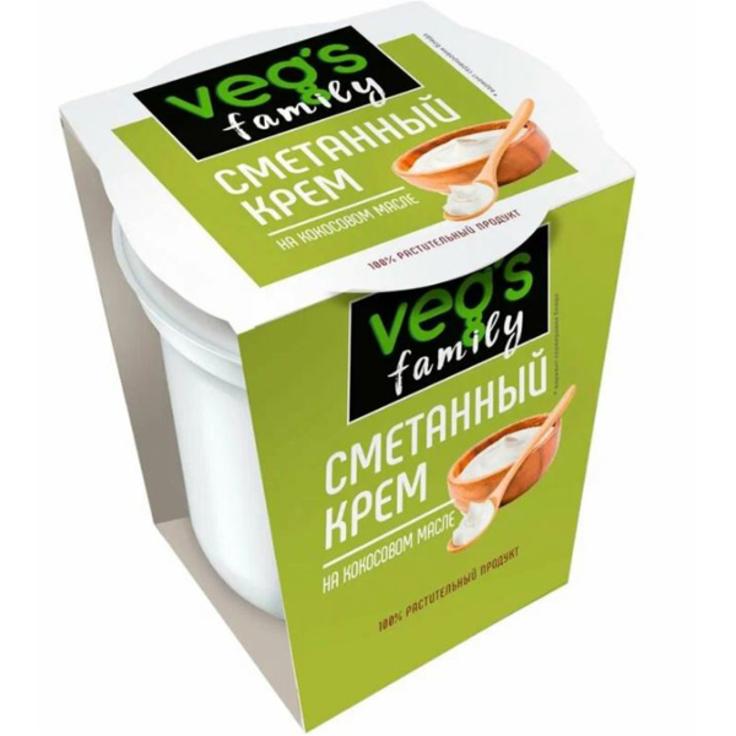 Крем сметанный на основе кокосового масла 20% VEGS 320 г