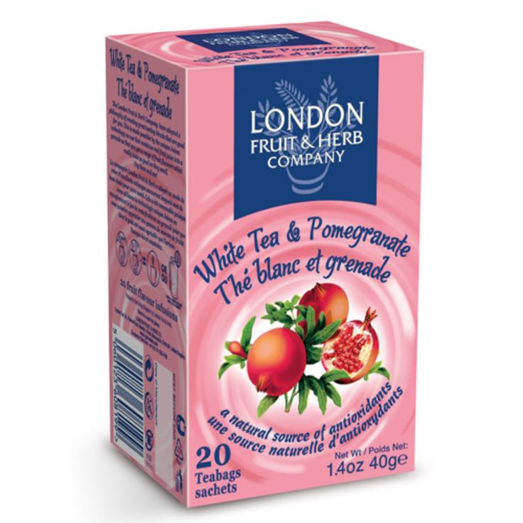 LONDON FRUIT & HERB COMPANY белый чай с гранатом 20 пакетиков в конвертах 40 г