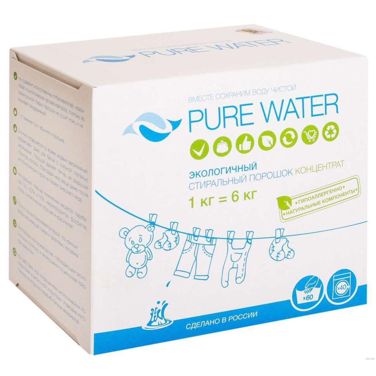 Pure Water стиральный порошок 1000 гр