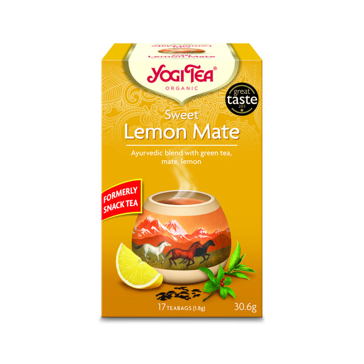 Чай органический Yogi Tea Sweet Lemon Mate - Матэ и сладкий лимон БИО 17 пакетиков 30.6 г