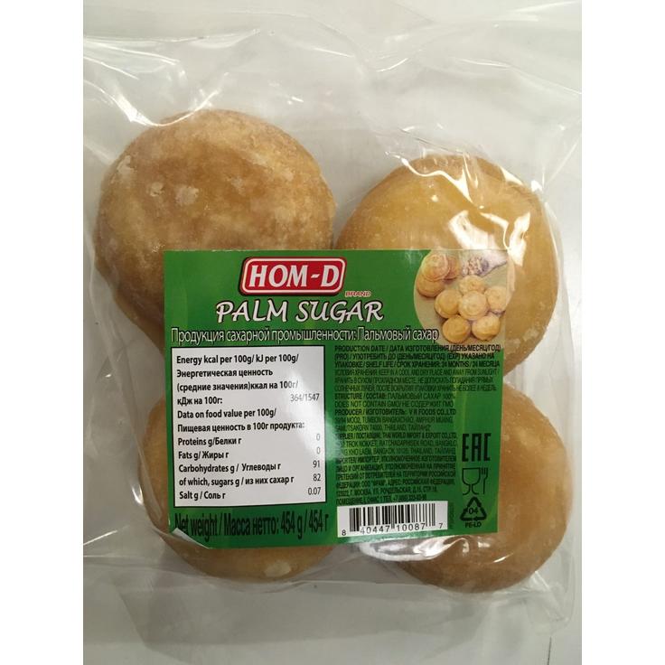 Сахар пальмовый кусковой HOM-D, 454 г
