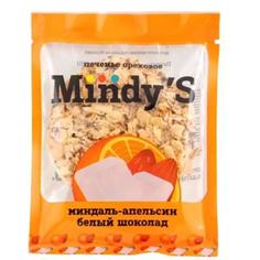 Печенье натуральное ореховое "Миндаль - апельсин - белый шоколад" Mindy's 30 г