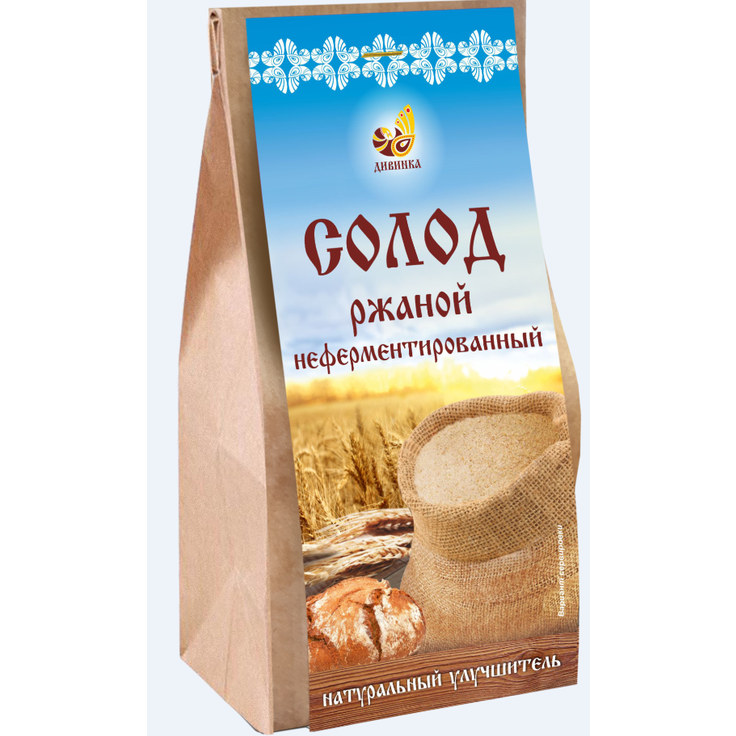 Солод ржаной неферментированный ДИВИНКА, 500 г