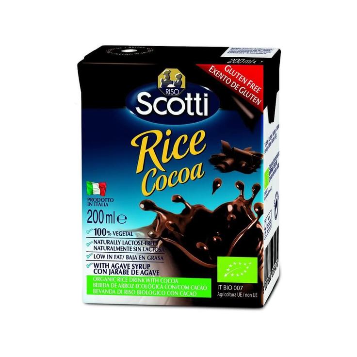 RISO SCOTTI БИО Рисовое молоко КИККОЛАТ с какао органическое 200 мл