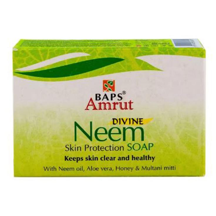 Аюрведическое банное мыло "Divine Neem Skin Protection" Baps Amrut 75 г