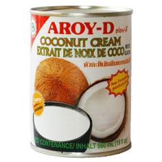 AROY-D кокосовые сливки в банке 85% (жирность 20-22%), 560 мл
