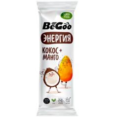 Батончик орехово-фруктовый BeGoo-Энергия с кокосом и манго "Сибирский кедр" 40 г